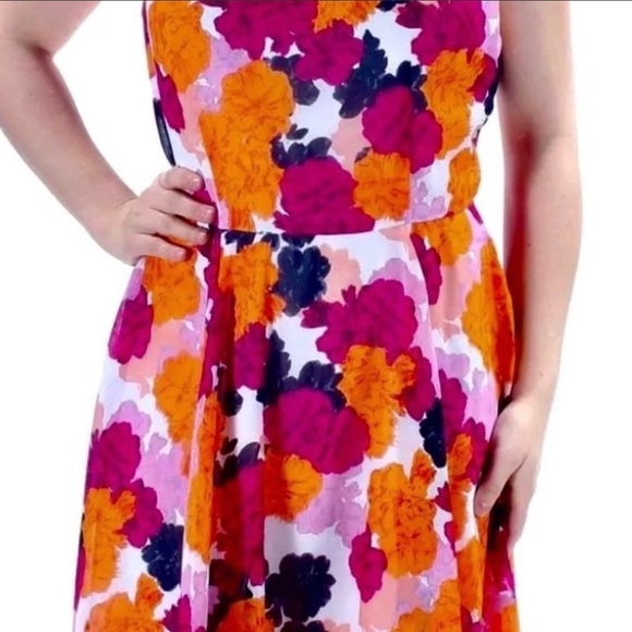 Maison Jules Bright Floral Sleeveless Dresd XXS - Picture 4 of 11